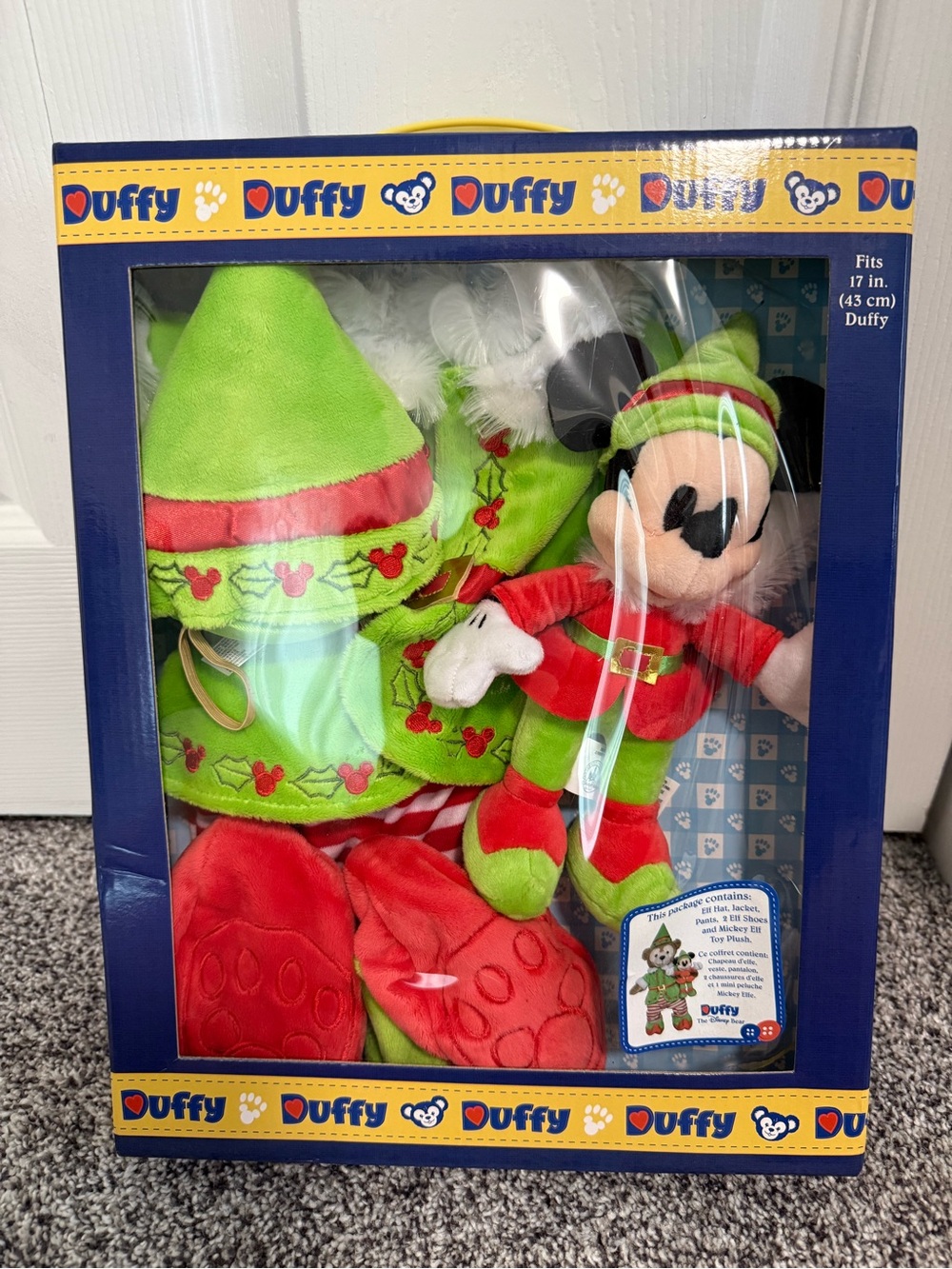 Disney Duffy Bear Holiday Elf Costume with Mickey Elf Plush